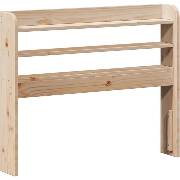 Cabecero de cama - mueble cabecero con estantes madera maciza de pino 90 cm