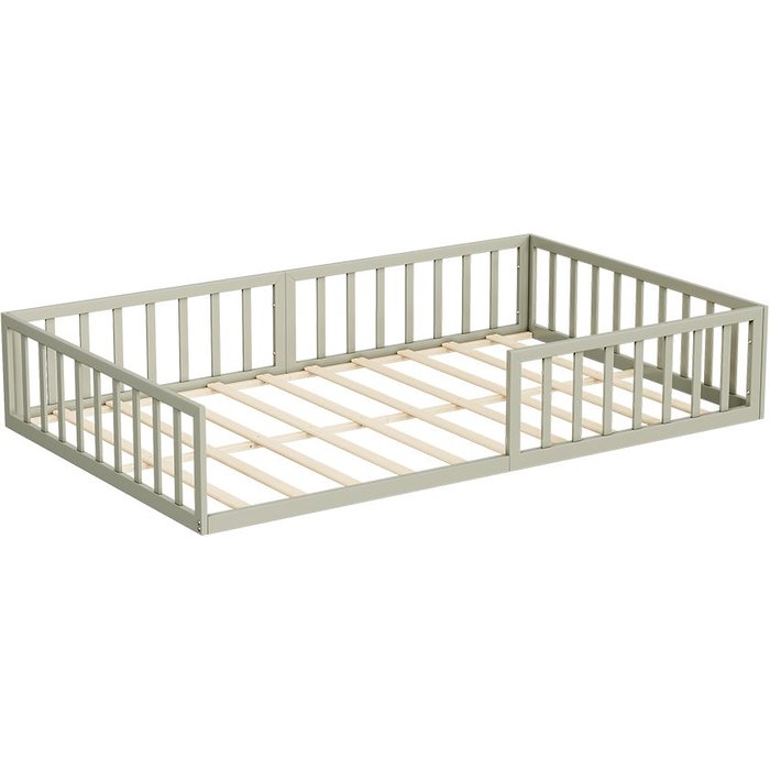 Vitalispa cama infantil minno, gris, 205 x 125 cm sin colchón