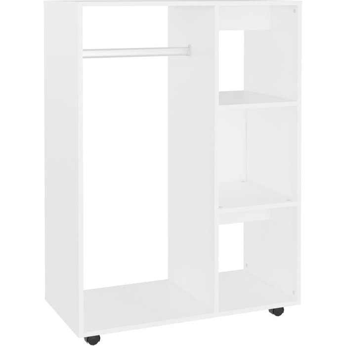 Armario de madera de ingeniería blanco 80x40x110 cm - comfortxl