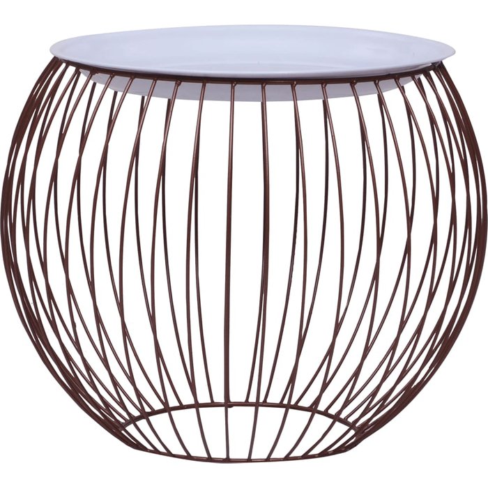 Mesa de centro dorada ø 41 cm - pangivo