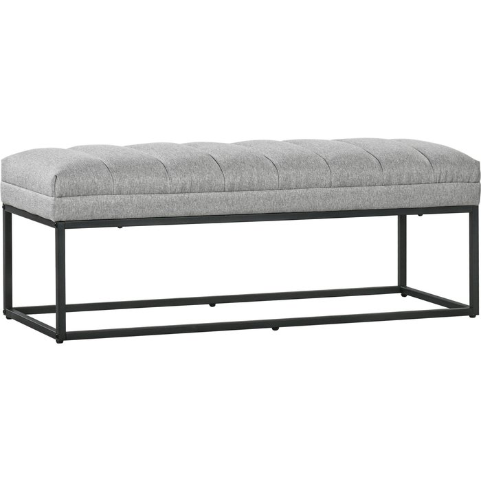 Banco de estilo industrial, banco para cama, patas de metal, rosa + negro