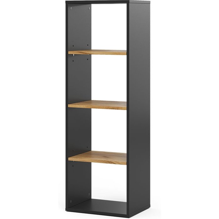 Vicco estantería tomy, antracita/roble dorado, 40 x 120 cm 4 compartimentos