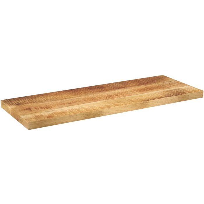 Tablero mesa rectangular madera maciza mango rugosa 80x30x3,8cm- comfortxl