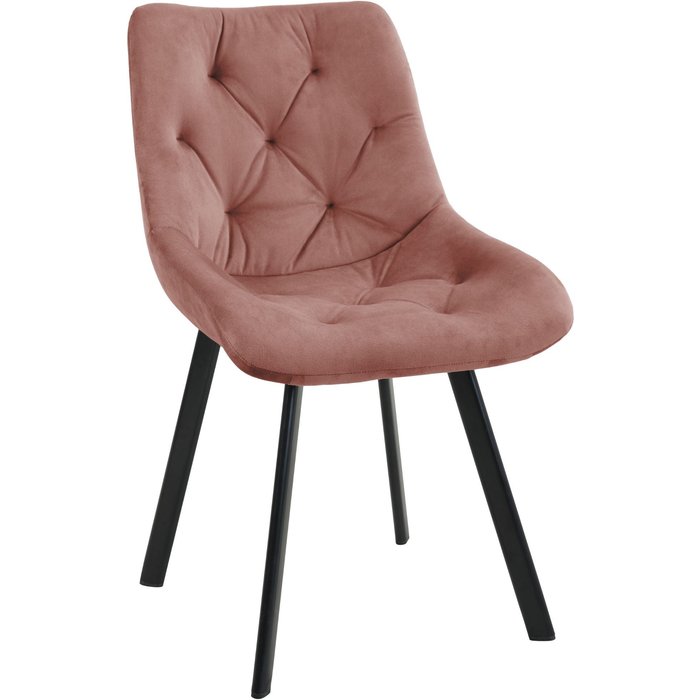 Silla tapizada de terciopelo sj33 rosa