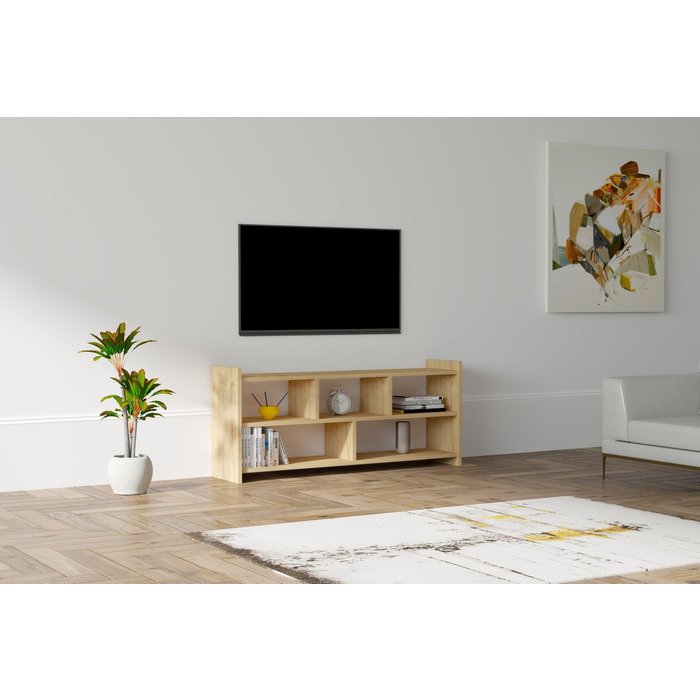 Mueble tv pera nogal