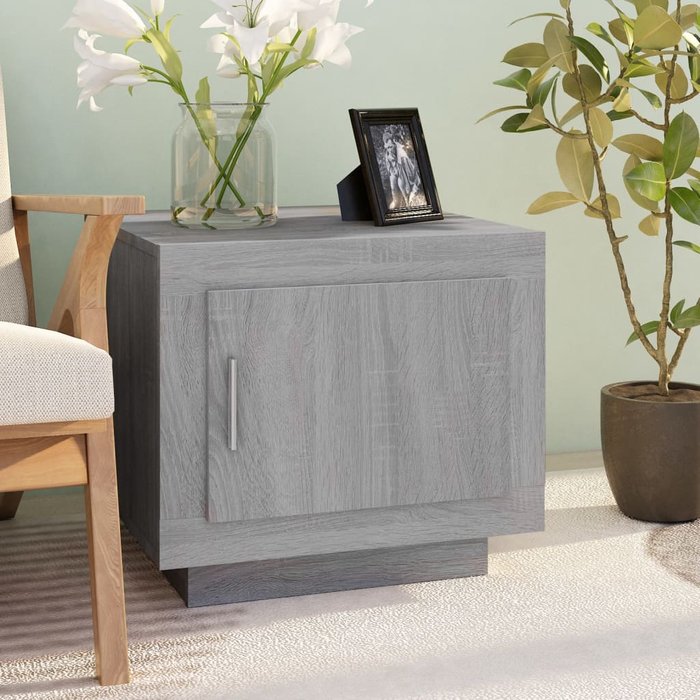 Maison exclusive - mesa de centro madera de ingeniería gris sonoma 51x50x45 cm