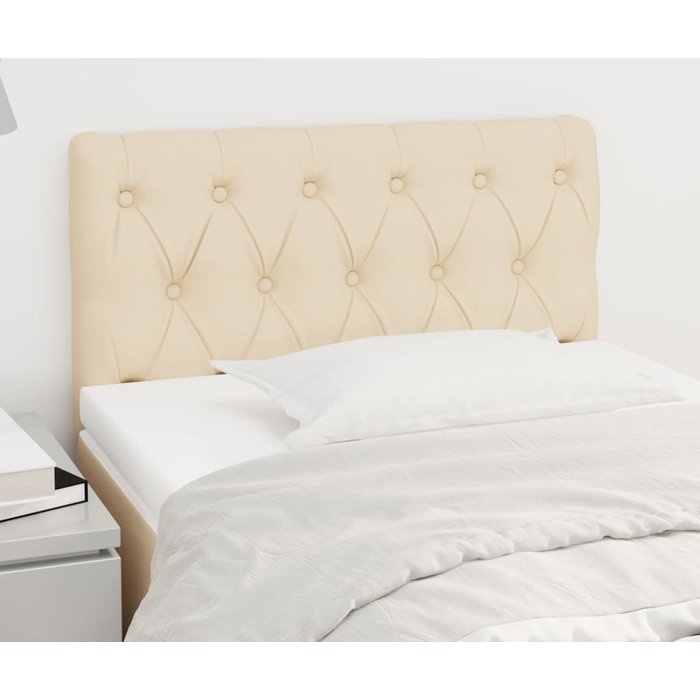 Cabecero crema 80x7x78/88 cm tela