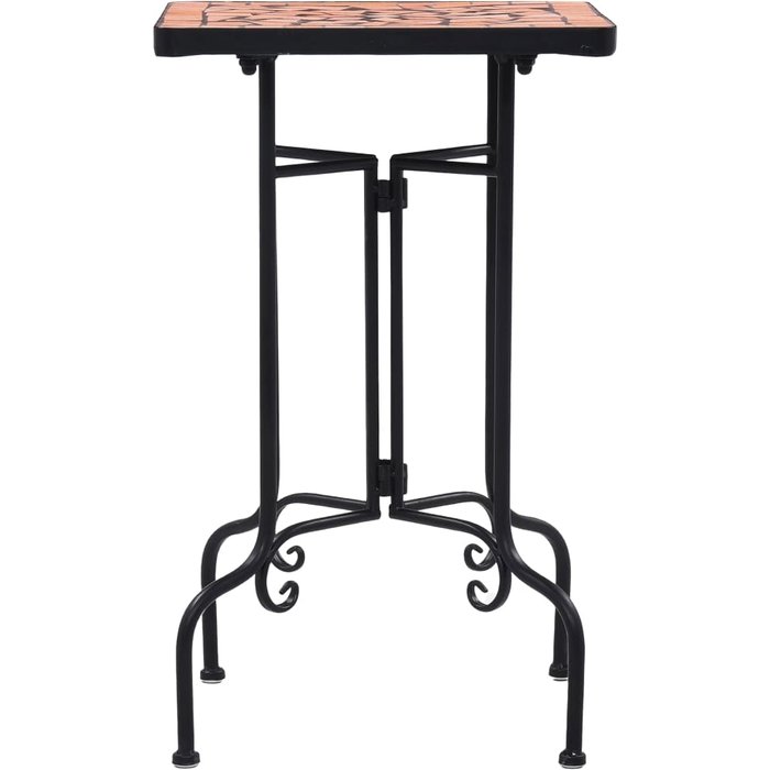 Mesa auxiliar de mosaico cerámica terracota cfw859745
