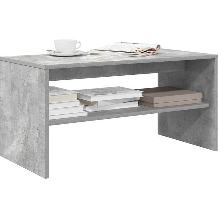 Mueble de tv, gris cemento, 80 x 40 x 40 cm, aglomerado