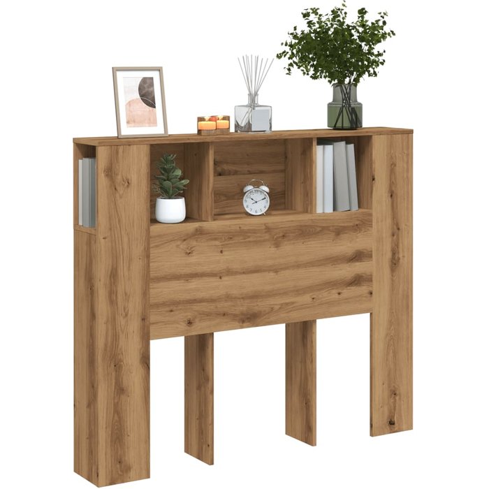 Cabecero de roble artesanal 120x19x104,5 cm