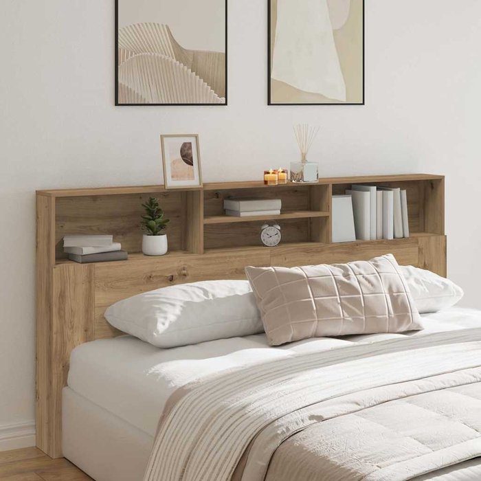 Cabecero armario madera roble artisian 200x19x103,5 cm