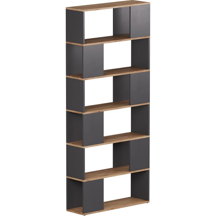 Vicco separador de ambientes eneos, antracita/roble dorado, 80 x 186 cm