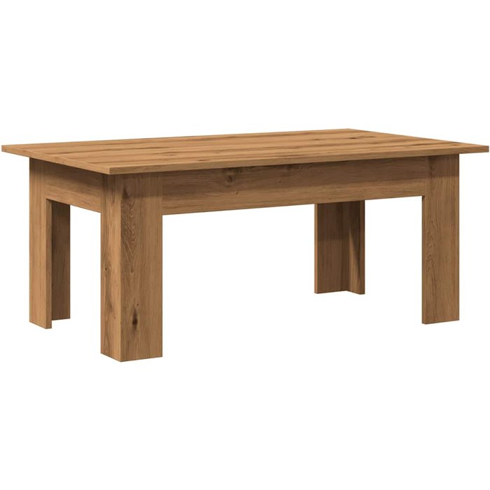 Mesa de centro madera de ingeniería roble artisan 100x60x42 cm - comfortxl