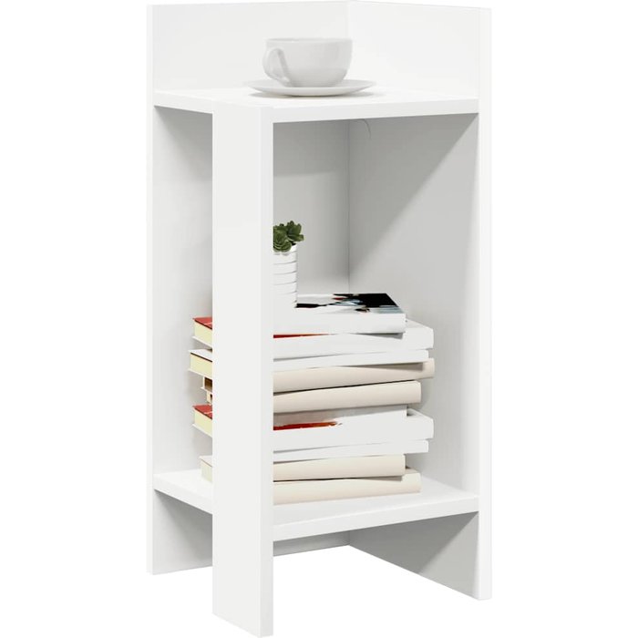 Maison exclusive - mesa auxiliar con estante blanco 25,5x27x60 cm