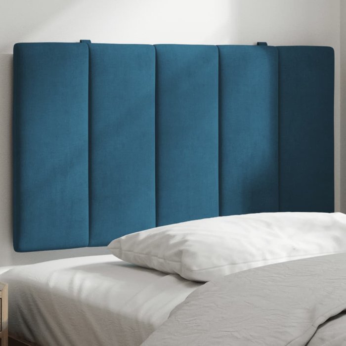Maison exclusive - cabecero de cama acolchado hanko terciopelo azul 80 cm