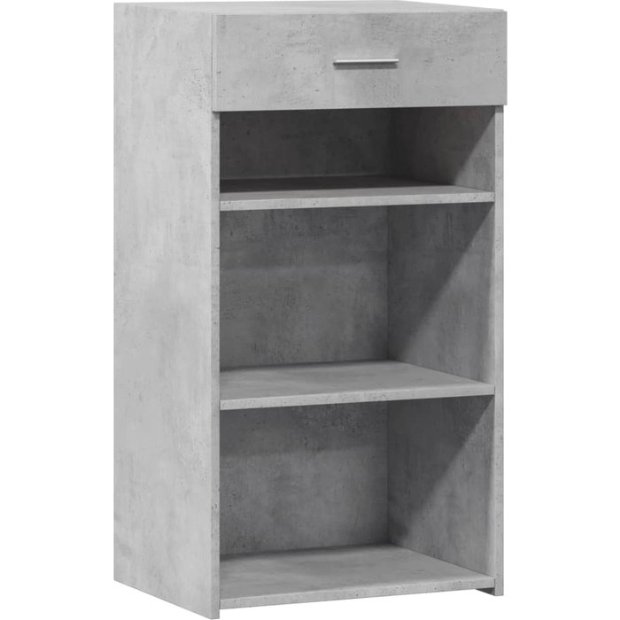 Aparador de madera de ingeniería gris hormigón 50x42,5x93 cm - comfortxl
