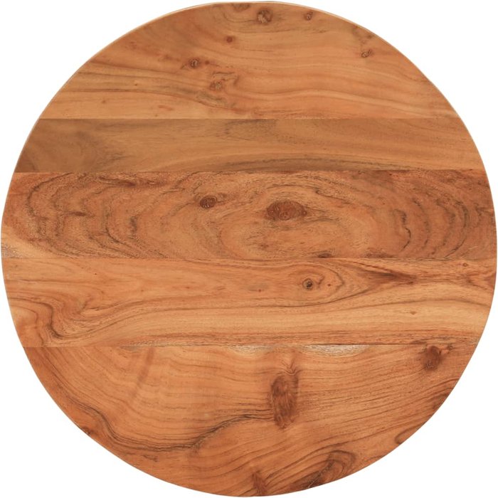 Tablero de mesa redondo madera maciza de acacia ?60x2,5 cm - comfortxl