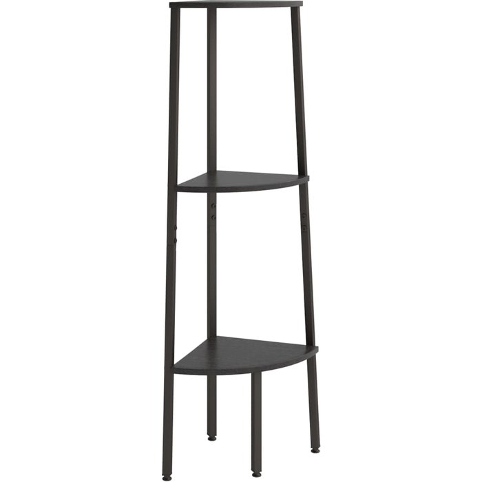 Estantería de esquina de 3 baldas negro 45,5x31,5x120 cm – comfortxl