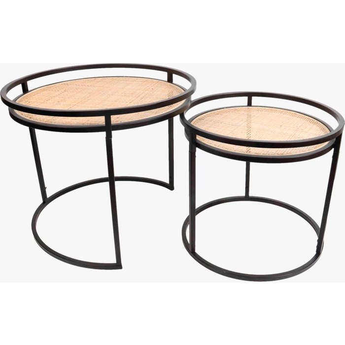 Juego de 2 mesas auxiliares élan