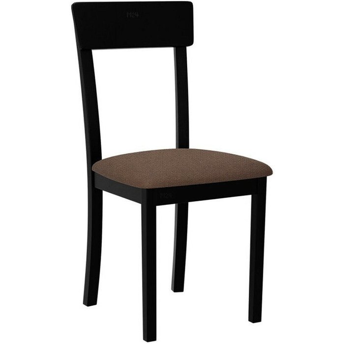 Silla victorville 352, marrón, negro, 86x43x47cm, tapiz, de madera, madera