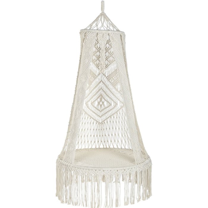 Silla colgante algodon 82x82x170 max,120 macrame
