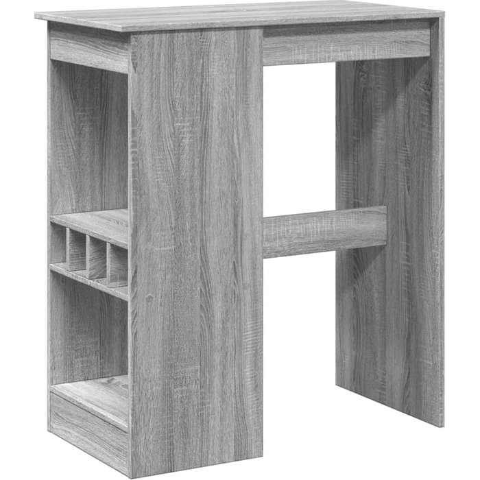 Mesa alta con estantes madera gris sonoma 90x47,5x103,5 cm