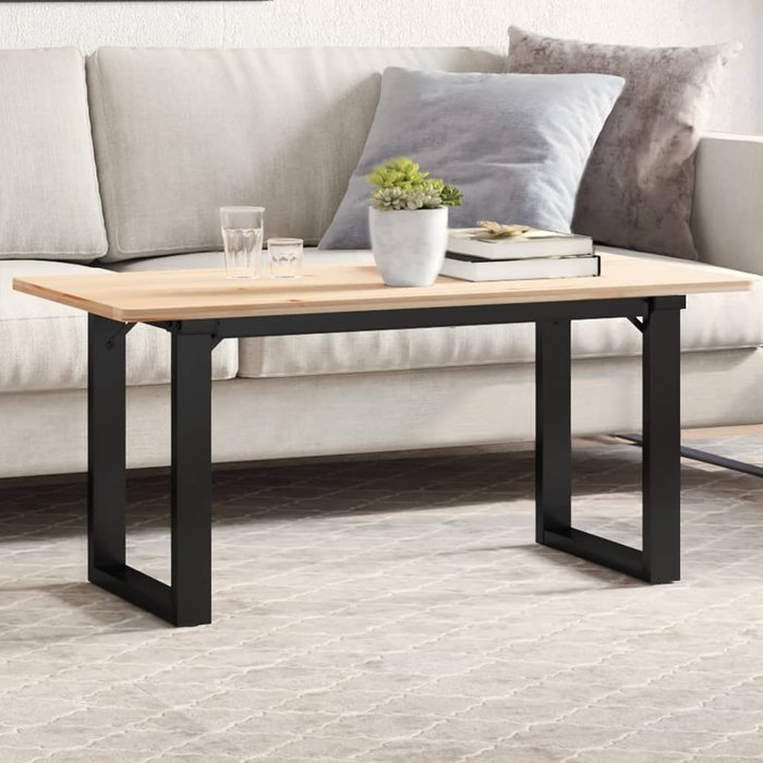 Maison exclusive - patas de mesa de centro estructura o acero 90x30x43 cm