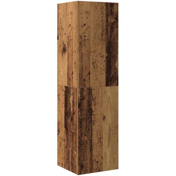 Mueble pared de tv madera ingeniería envejecida 30,5x30x110 cm - comfortxl