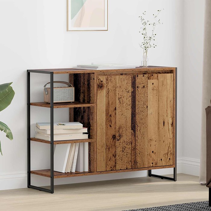 Maison exclusive - armario auxiliar madera vieja 96.5 x 30 x 75 cm