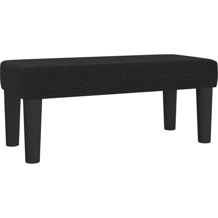 Banco de tela negro 70x30x30 cm - comfortxl