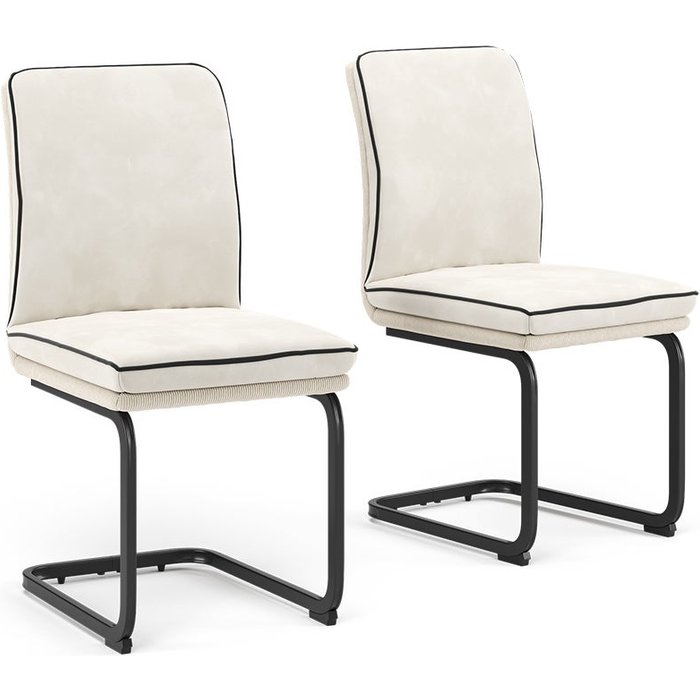 Vicco silla basculante eleganza, beige, lote de 2