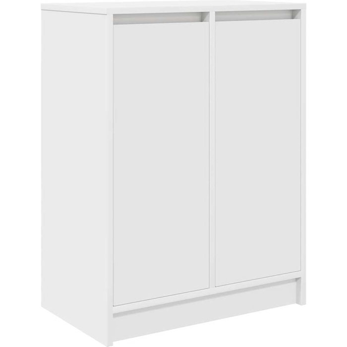 Zapatero blanco 57x34x76 cm en madera composite - comfortxl