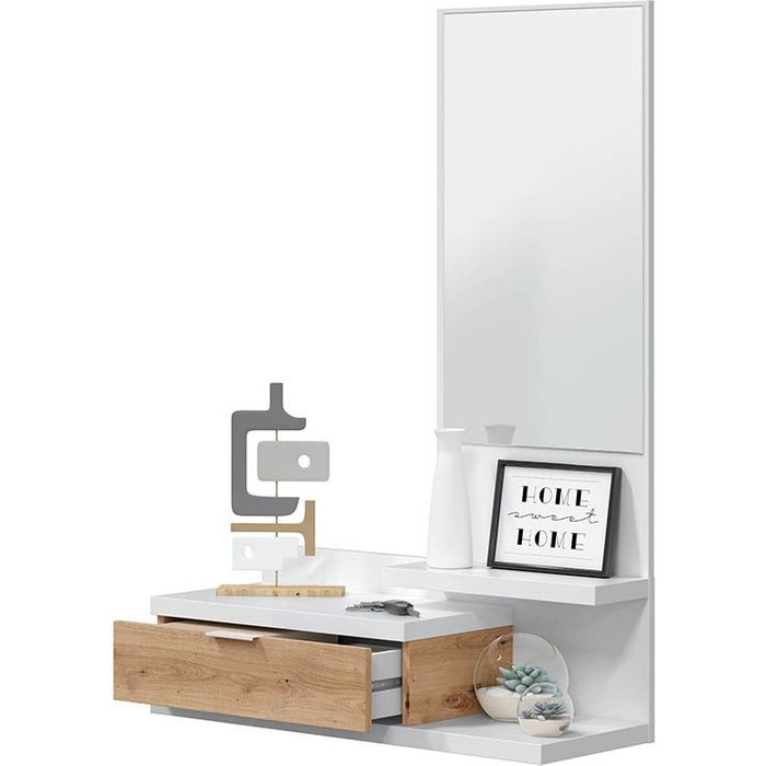 Recibidor seoul- blanco artik y roble nodi