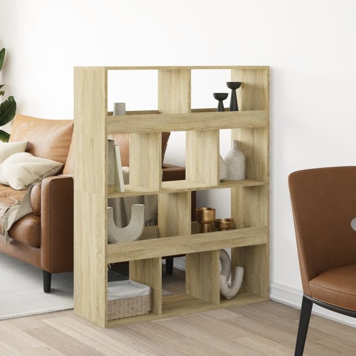 Separador de ambientes madera roble sonoma 100x33x125,5 cm vidaxl