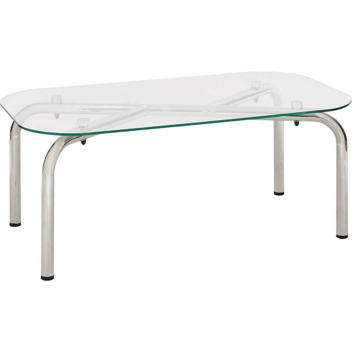 Mesa de centro plateada hécate 110x60cm