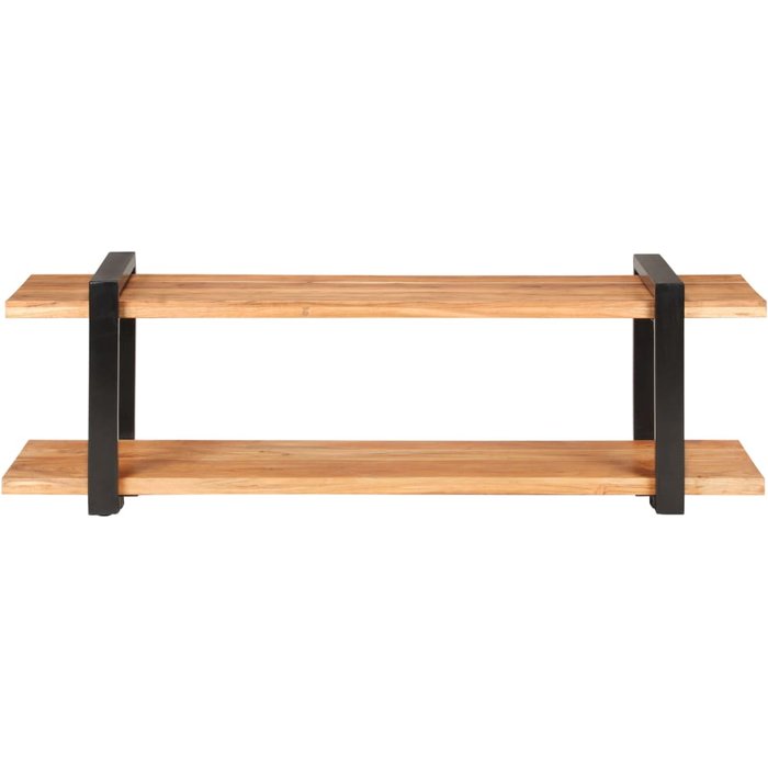 Mueble tv 130x40x40 cm madera maciza de acacia