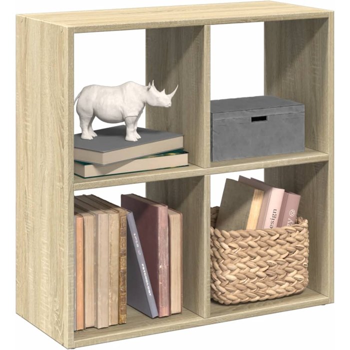 Estante separador de ambientes roble sonoma 69,5x29x69,5 cm