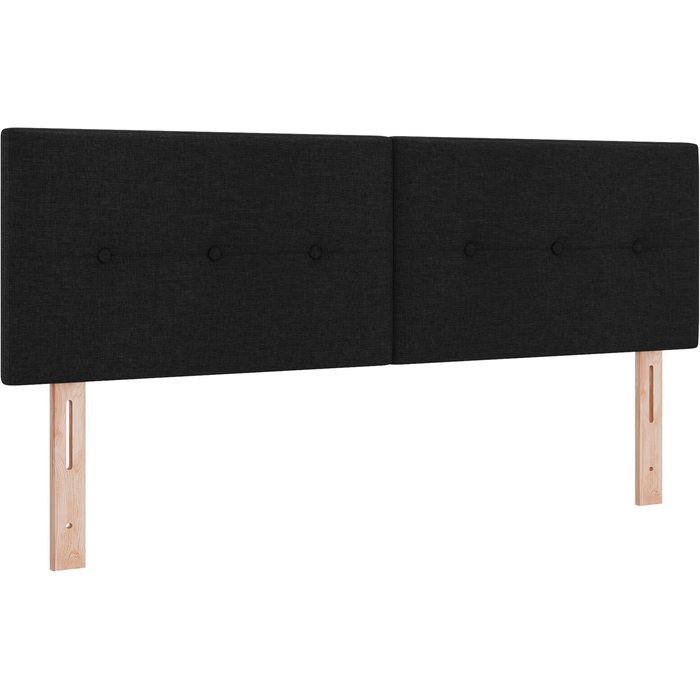 Cabecero botonera negro 140 cm tela cfw4366889