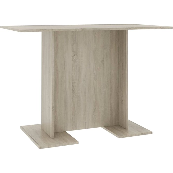 Mesa de comedor madera contrachapada roble sonoma 110x60x75cm