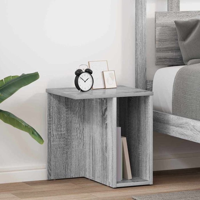 Mesita auxiliar (2 unidades) sonoma gris 37 x 32 x 40 cm