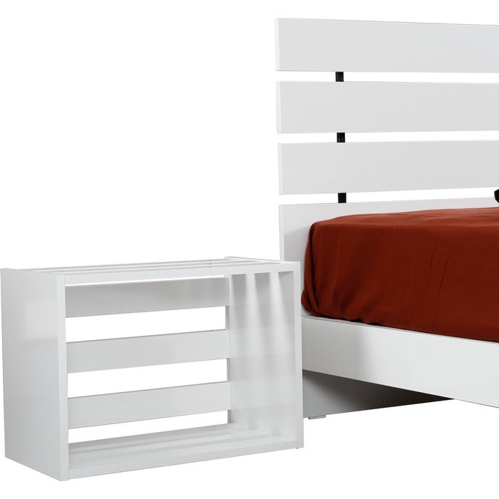 Mesita de noche marka blanco brillo 60 cm