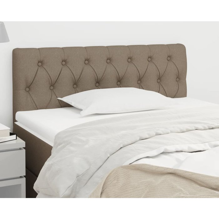 Cabecero taupe 100x7x78/88 cm tela