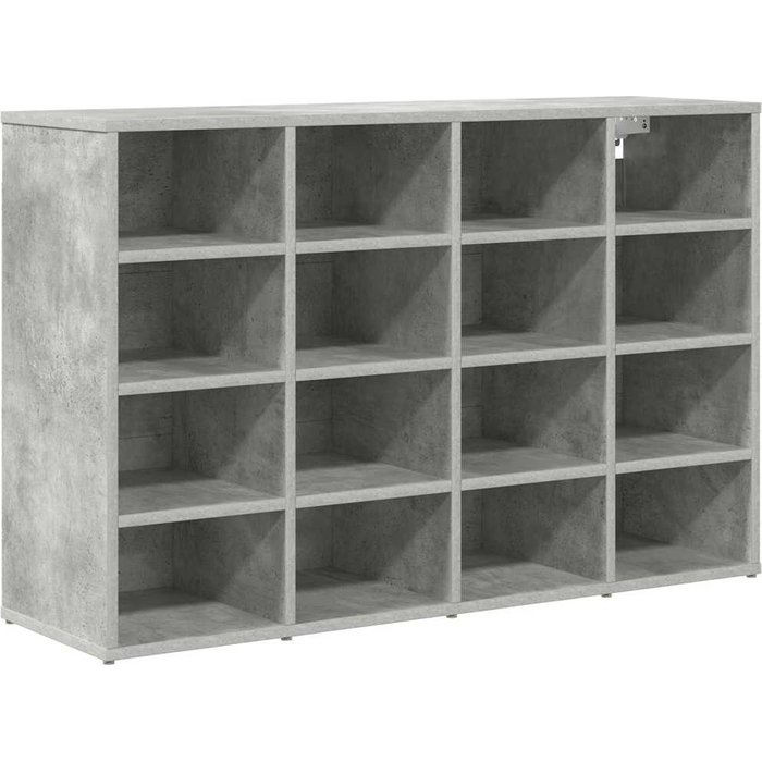 Zapatero gris hormigón 103 x 30 x 67 cm madera contrachapada - comfortxl