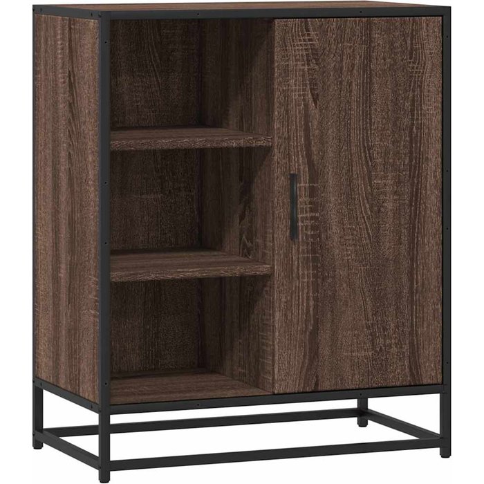 Aparador de madera de ingeniería roble marrón 62x35x76 cm - comfortxl