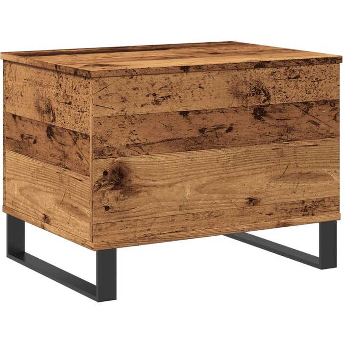 Mesa de centro de madera de ingeniería envejecida 60x44,5x45 cm - comfortxl