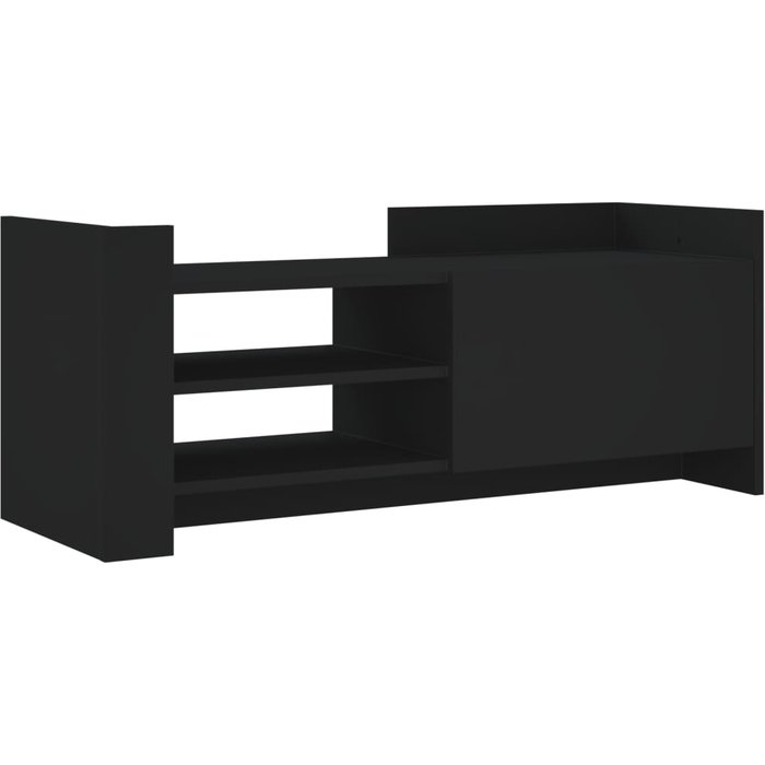 Mueble para tv madera contrachapada negra 100x35x40 cm - comfortxl