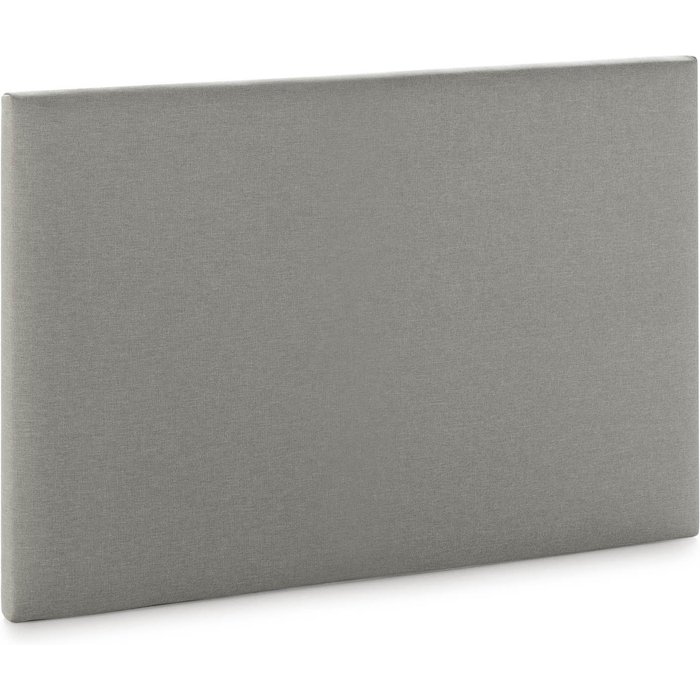 Cabecero aura tapizado en tela gris claro 90x60 cm