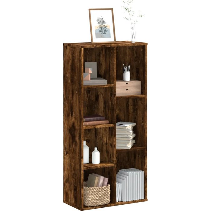 Librería roble ahumado 50x25x105 cm madera contrachapada
