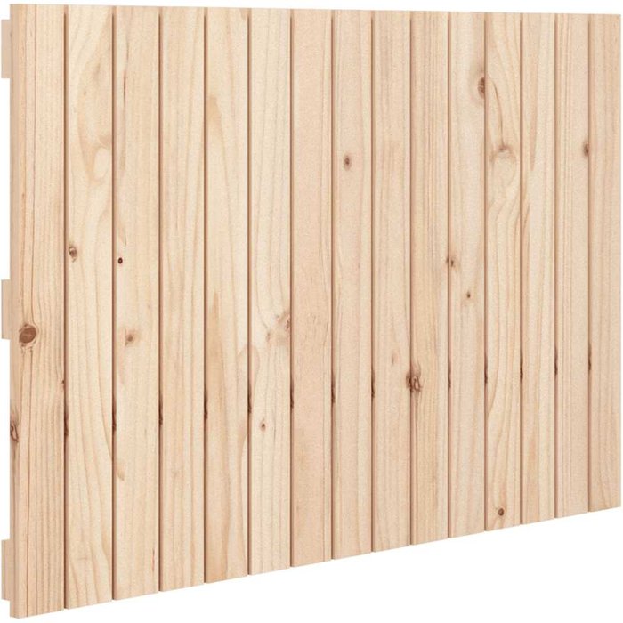 Cabecero de cama - mueble cabecero de pared madera maciza de pino 95,5x3x60 cm