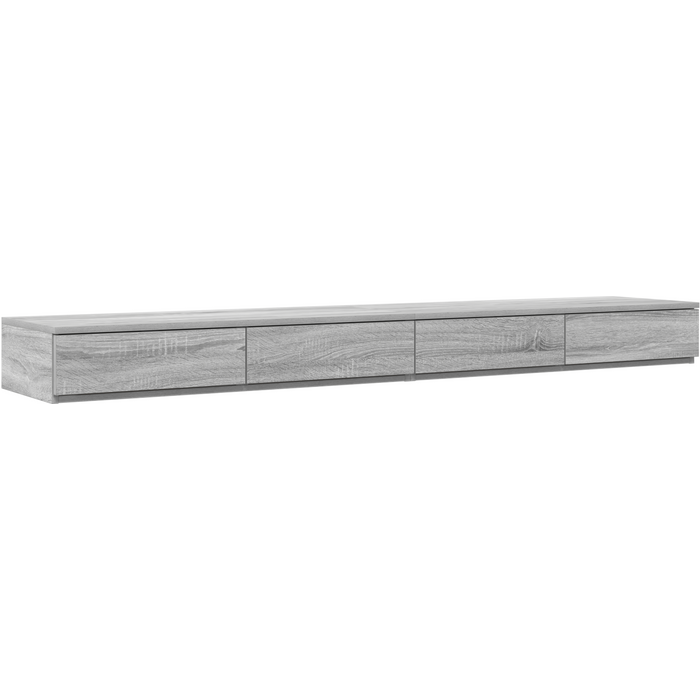 Cajones de cama gris sonoma 180x36,5x16,5 cm madera hecha cfw79142